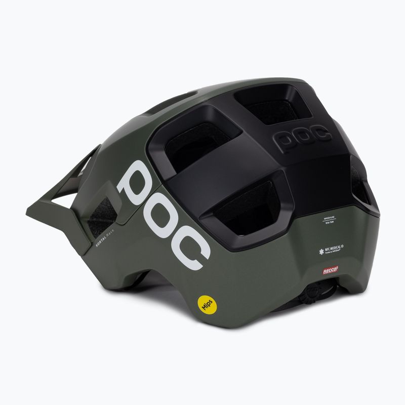 Cyklistická prilba POC Kortal Race MIPS epidote green/uranium black metallic/matt 4