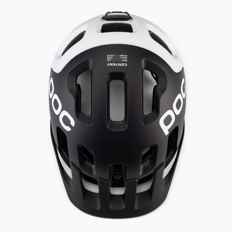 Cyklistická prilba POC Tectal Race MIPS uranium black/hydrogen white matt 6