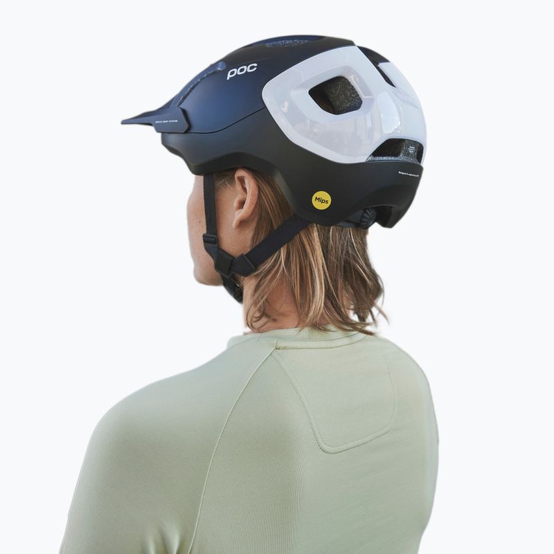 Cyklistická prilba POC Axion Race MIPS uranium black matt/hydrogen white 9
