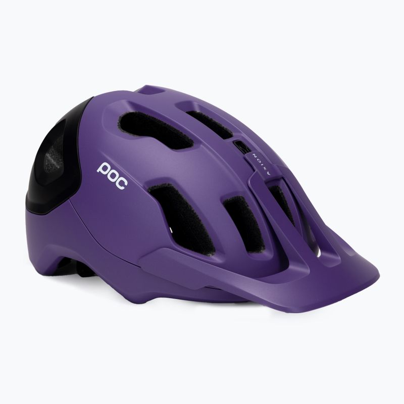 Cyklistická prilba POC Axion Race MIPS sapphire purple/uranium black metallic/matt