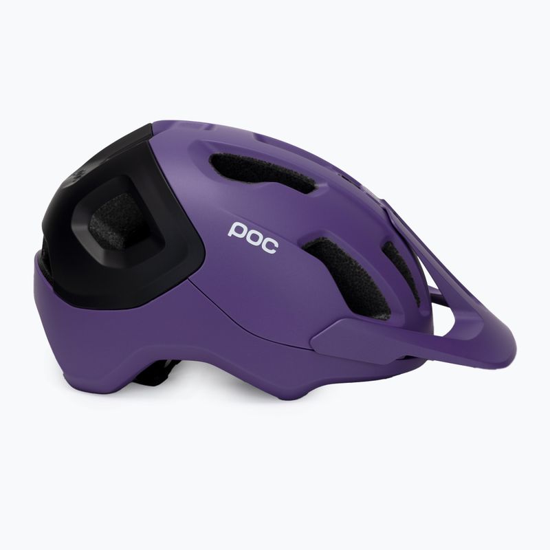 Cyklistická prilba POC Axion Race MIPS sapphire purple/uranium black metallic/matt 3