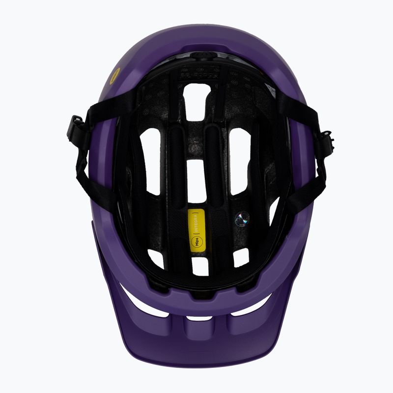 Cyklistická prilba POC Axion Race MIPS sapphire purple/uranium black metallic/matt 5