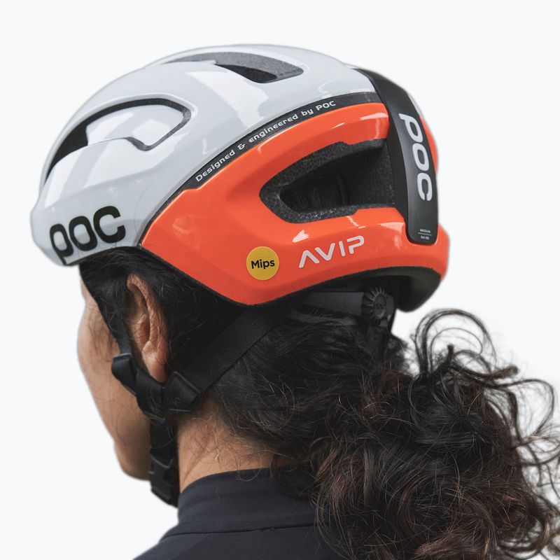 Cyklistická prilba POC Omne Air MIPS fluorescent orange avip 9