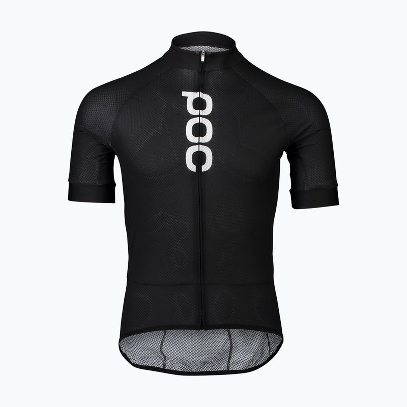 Pánsky cyklistický dres POC Essential Road Logo uranium black 5