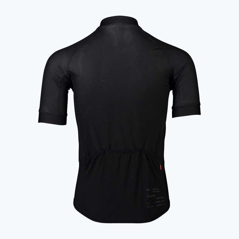 Pánsky cyklistický dres POC Essential Road Logo uranium black 6