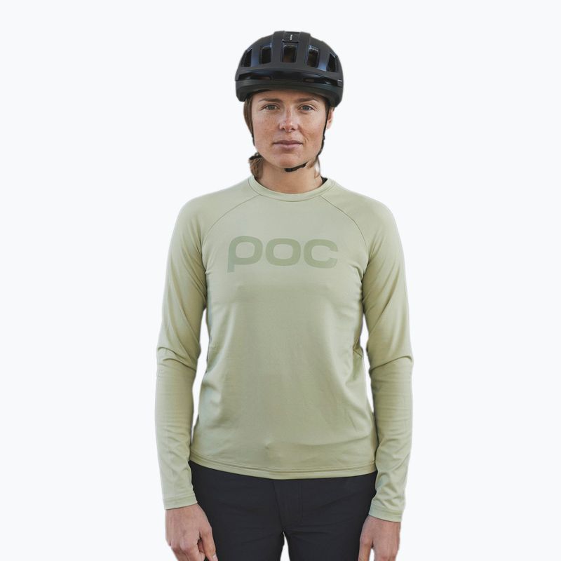 Dámske cyklistické oblečenie s dlhým rukávom POC Reform Enduro Jersey prehnite green