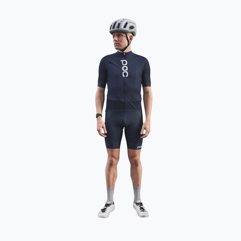 Pánsky cyklistický dres POC Essential Road Logo turmaline navy