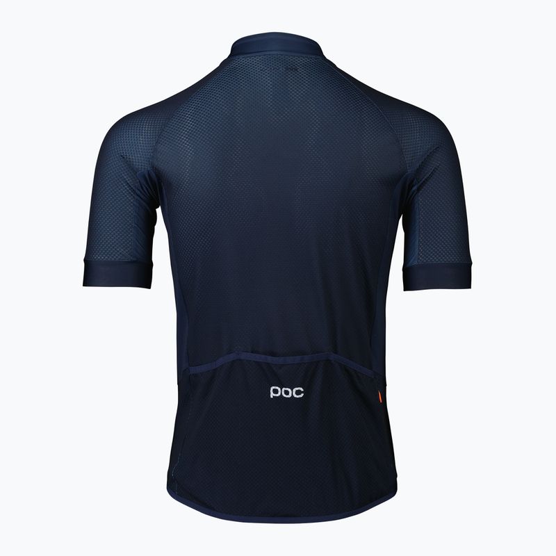 Pánsky cyklistický dres POC Essential Road Logo turmaline navy 7