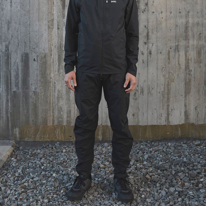 Pánske cyklistické nohavice POC Motion Rain uranium black 8