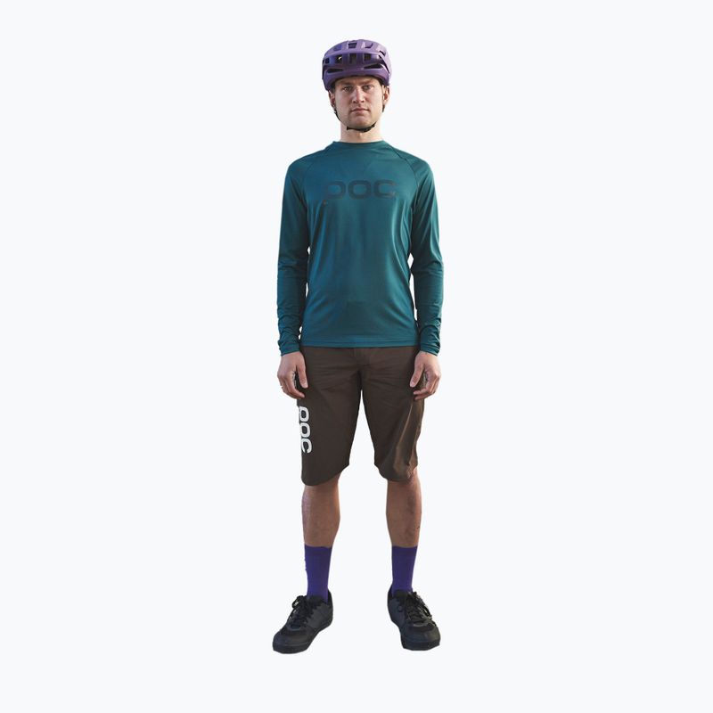 Pánske cyklistické oblečenie s dlhým rukávom POC Reform Enduro Jersey dioptase blue 2