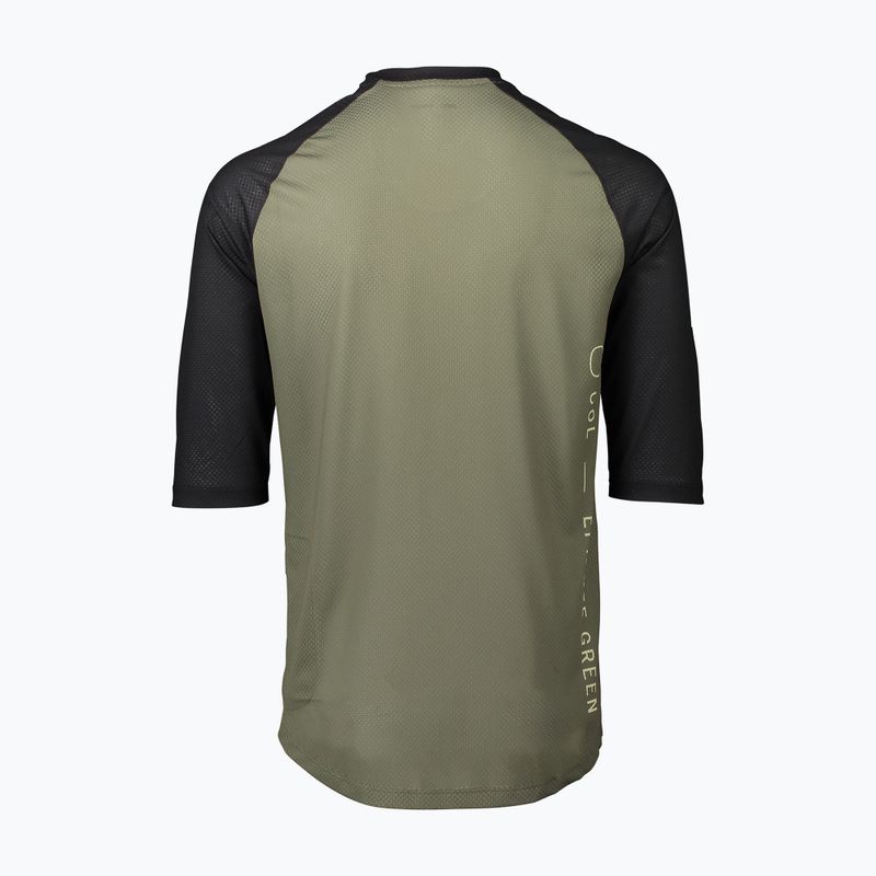 Pánsky cyklistický dres POC MTB Pure 3/4 epidote green/uranium black 2