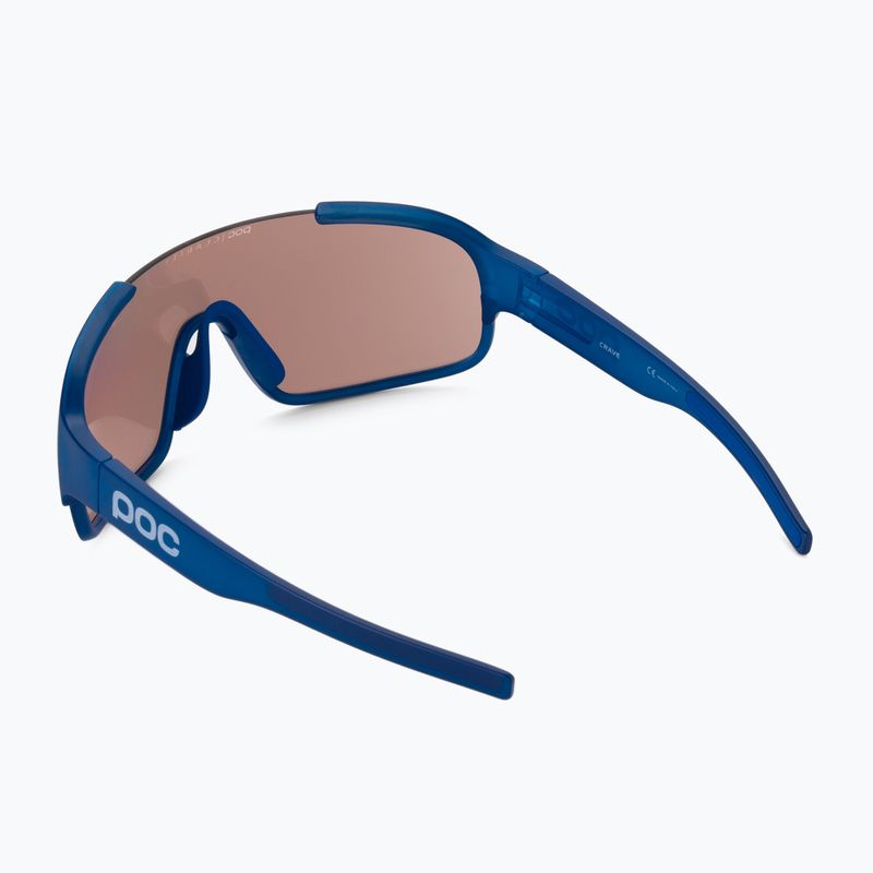 Cyklistické okuliare POC Crave opal blue translucent/clarity trail silver 2