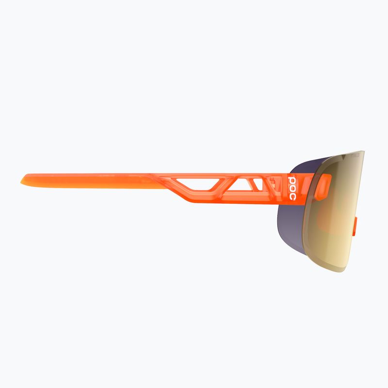 Cyklistické okuliare POC Elicit fluorescent orange translucent/clarity road gold 4