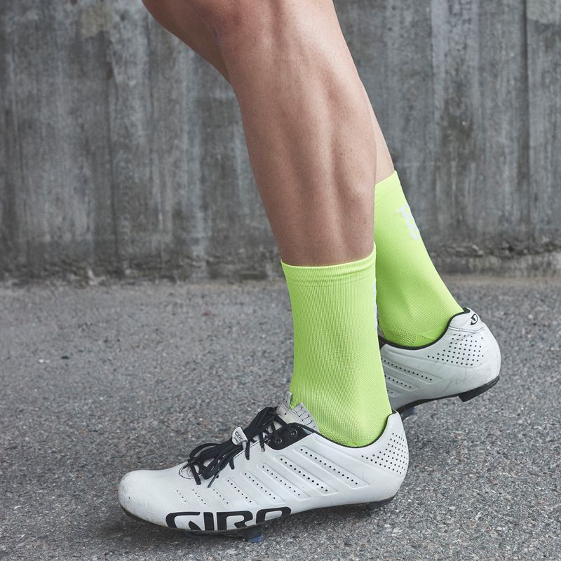 Cyklistické ponožky POC Fluo Sock Mid fluorescenčná žltá/zelená 7