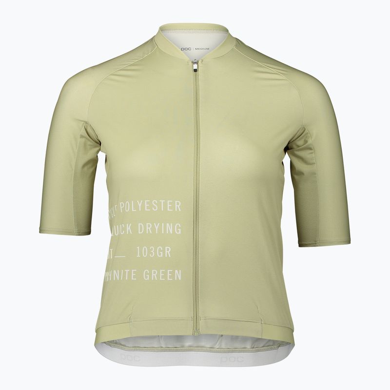 Dámsky cyklistický dres POC Pristine Print prehnite green