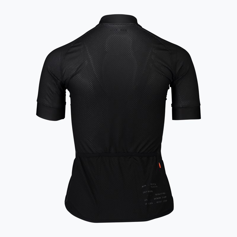 Dámsky cyklistický dres POC Essential Road Logo uranium black 2