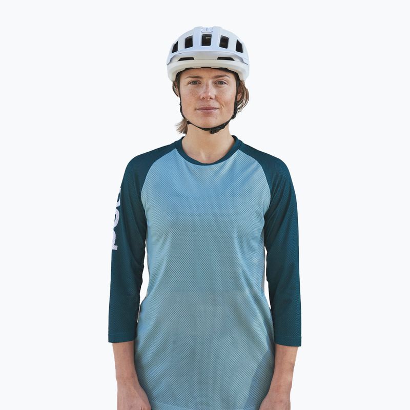 Dámsky cyklistický dres POC MTB Pure 3/4 lt dioptase blue/dioptase blue