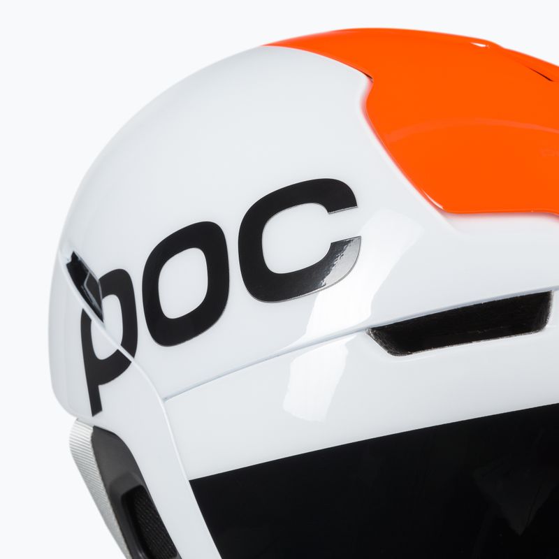 Lyžiarska prilba POC Obex BC MIPS hydrogen white/fluorescent orange avip 7