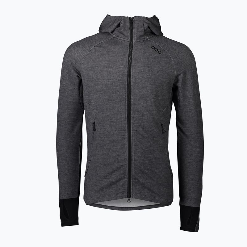 Pánska trekingová mikina POC Merino Zip Hood sylvanite grey melange 5