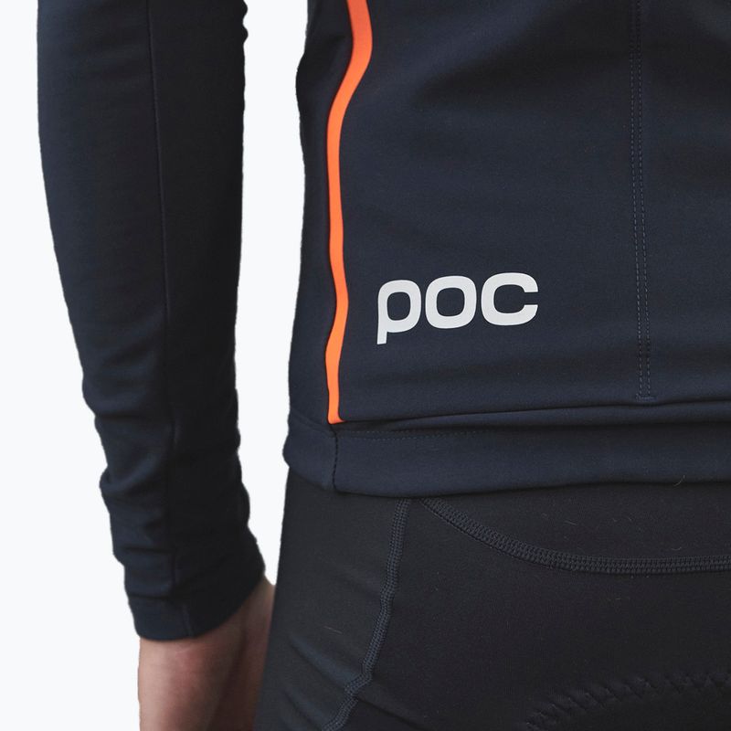 Pánske cyklistické oblečenie s dlhým rukávom POC Radiant Jersey navy black 3