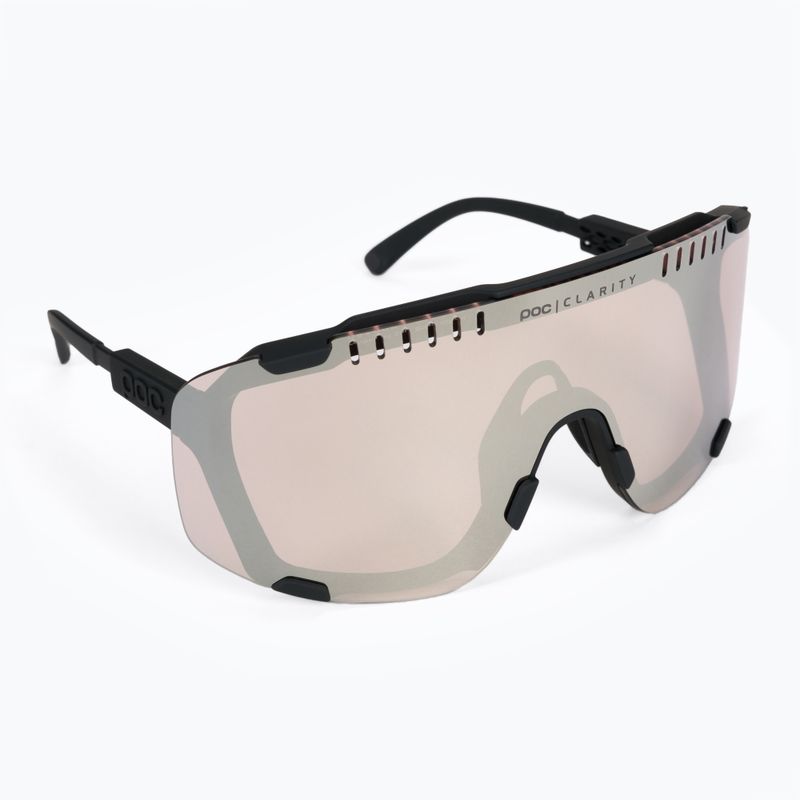 Cyklistické okuliare POC Devour uranium black/clarity trail silver