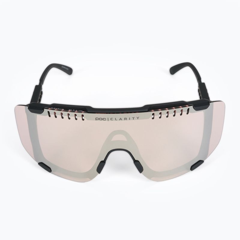 Cyklistické okuliare POC Devour uranium black/clarity trail silver 3