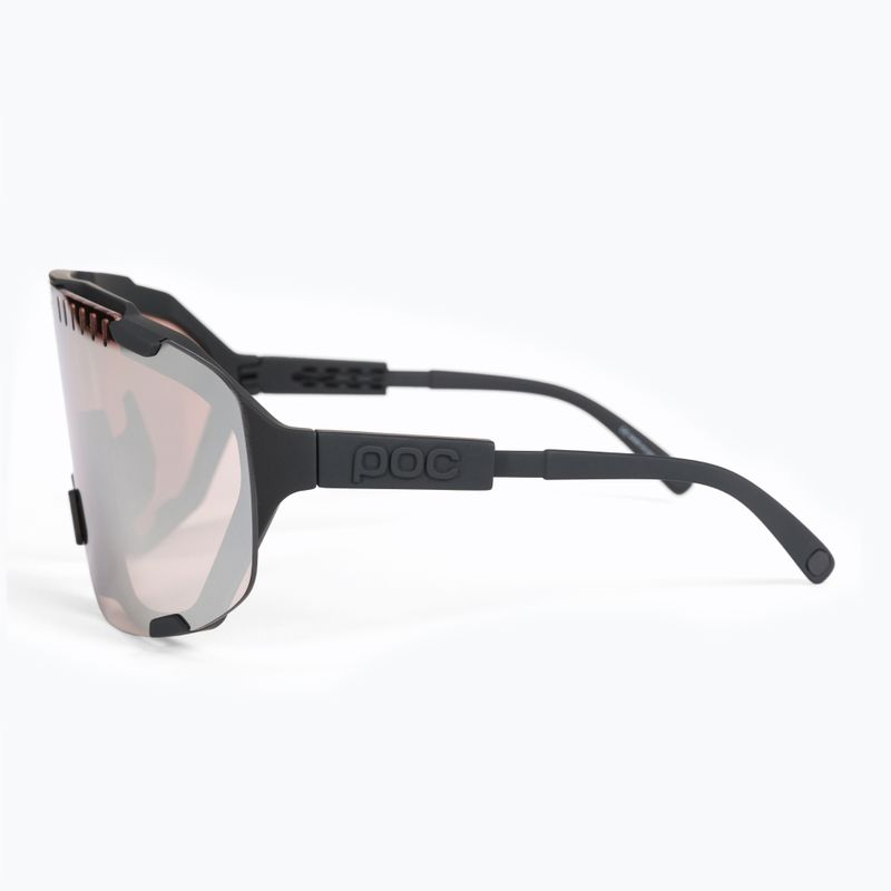 Cyklistické okuliare POC Devour uranium black/clarity trail silver 4