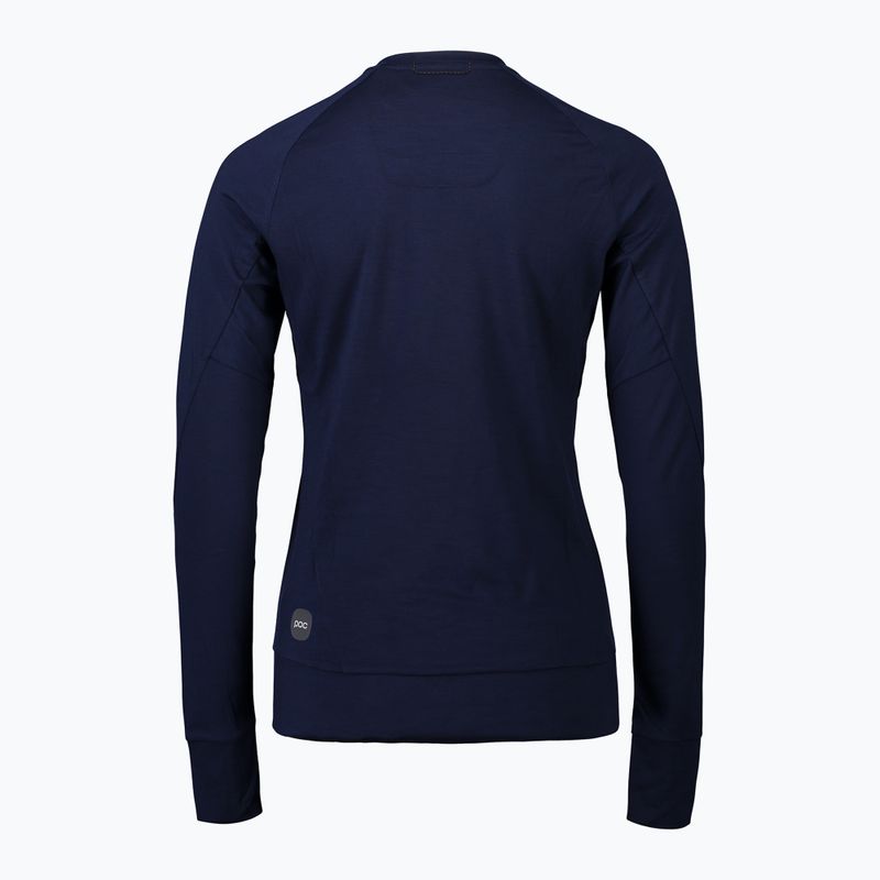 Dámske tričko s dlhým rukávom POC Light Merino turmaline navy 2