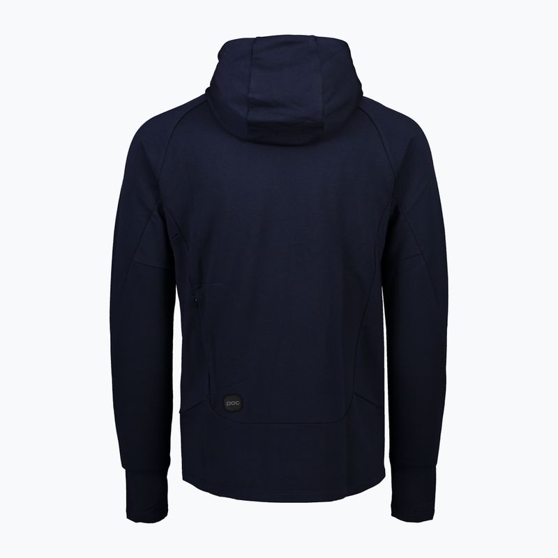 Pánska trekingová mikina POC Merino Zip Hood turmaline navy 2