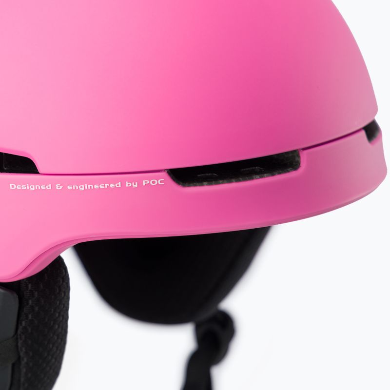 Dámska lyžiarska prilba POC Obex Spin actinium pink 6