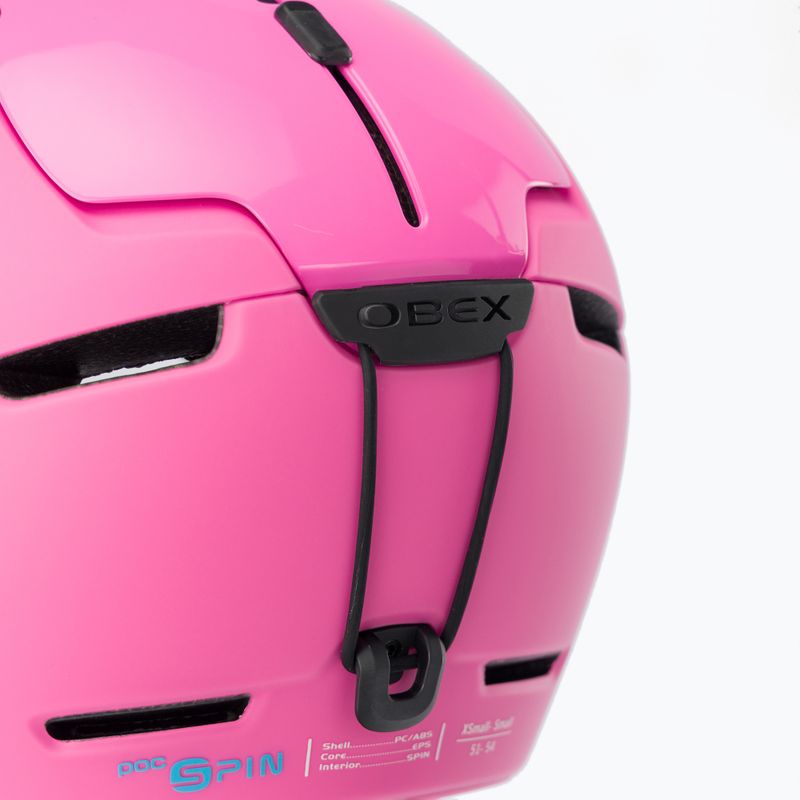Dámska lyžiarska prilba POC Obex Spin actinium pink 7