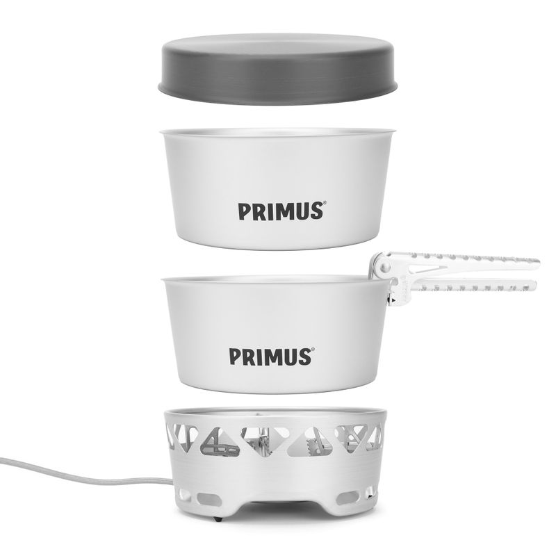 Primus Essential Stove strieborný cestovný varič s hrncami P351030