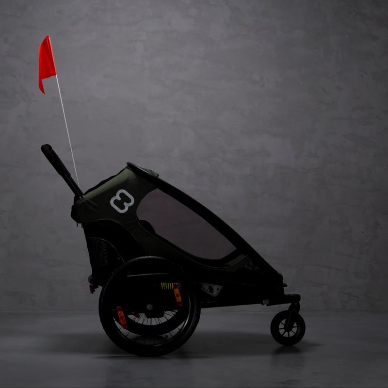 Hamax Outback One príves na bicykel čierno-zelený 463_HAM 10