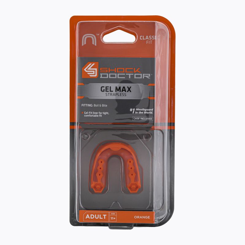 Chránič čeľuste Shock Doctor Gel Max oranžový SHO03