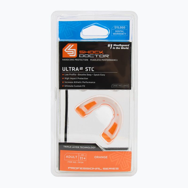 Oranžový chránič čeľuste Shock Doctor Ultra 2 STC
