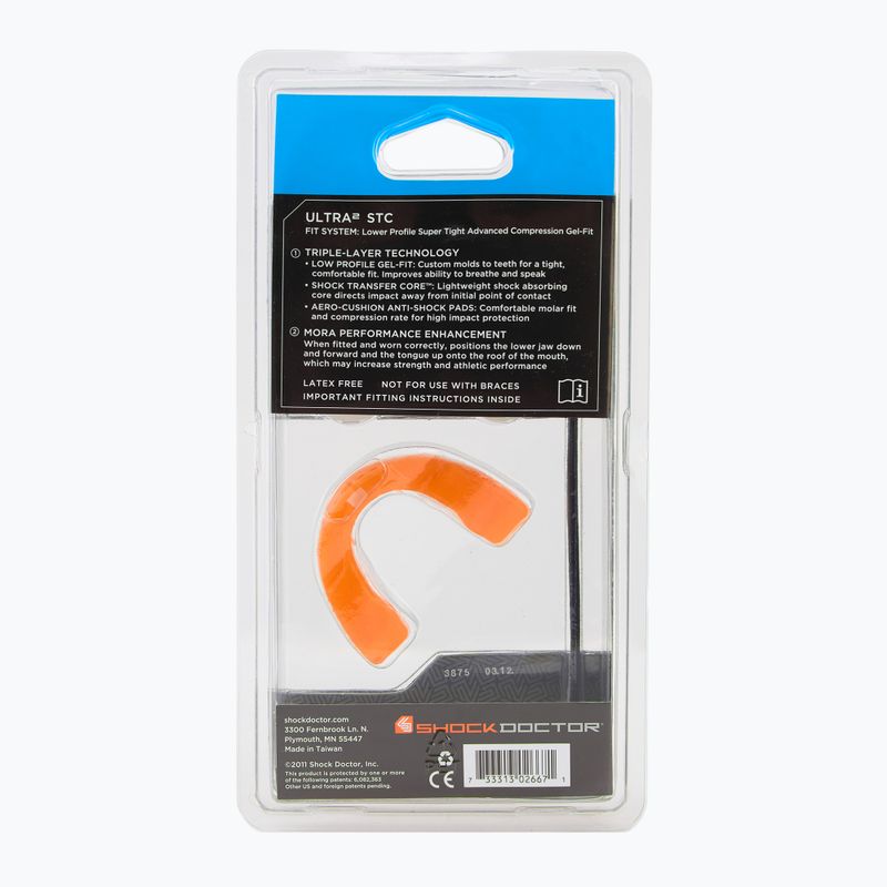 Oranžový chránič čeľuste Shock Doctor Ultra 2 STC 2