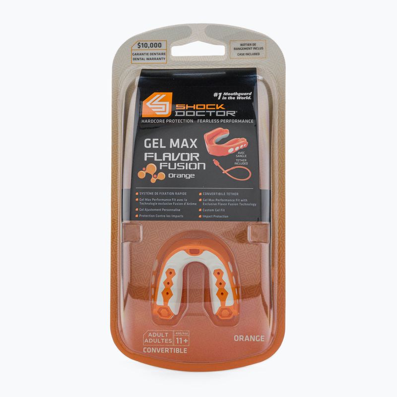 Chránič čeľuste Shock Doctor Gel Max Flavor Fusion orange SHO08