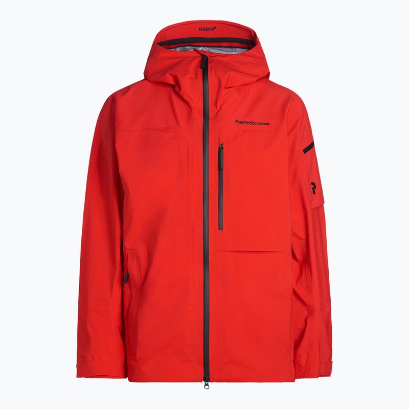 Pánska lyžiarska bunda Peak Performance Alpine červená G76537010