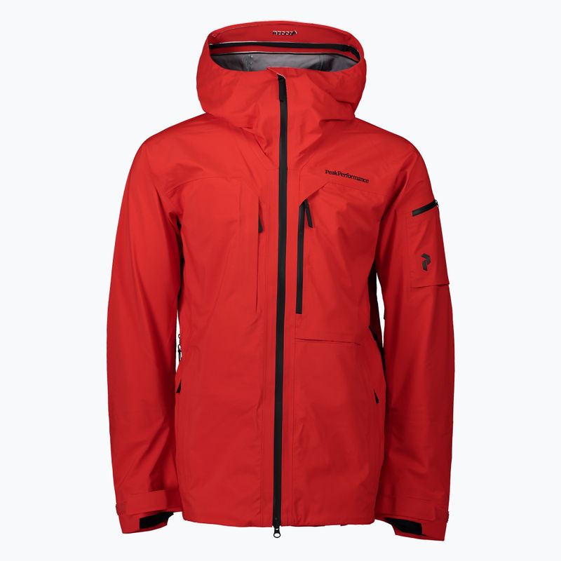 Pánska lyžiarska bunda Peak Performance Alpine červená G76537010 2