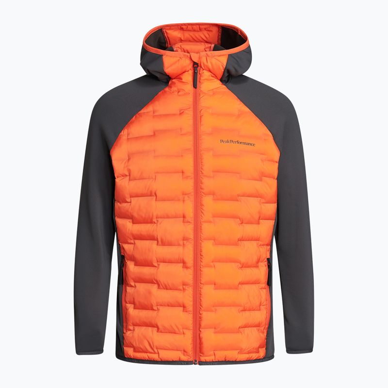 Pánska bunda Peak Performance Argon Hybrid Hood oranžová G76763040