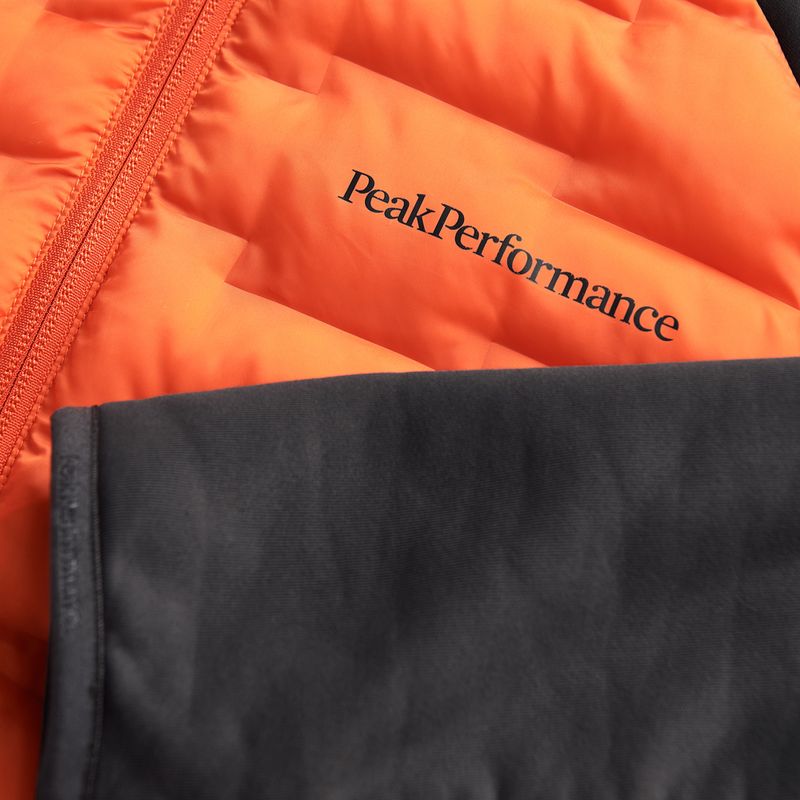Pánska bunda Peak Performance Argon Hybrid Hood oranžová G76763040 4