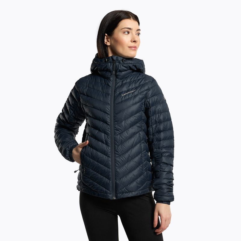 Dámska lyžiarska bunda Peak Performance Frost Down Hood navy blue G76433040