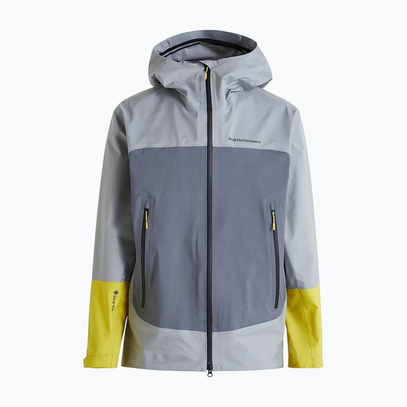 Pánska bunda do dažďa Peak Performance Vislight Gore Tex Light grey G77199050