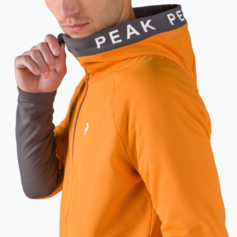 Pánska trekingová mikina Peak Performance Rider Zip Hood orange G77244100 4