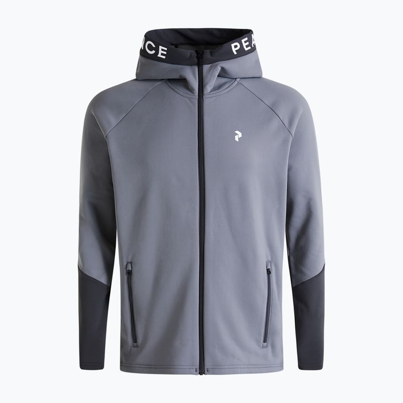 Pánska trekingová mikina Peak Performance Rider Zip Hood šedá G77244080 6
