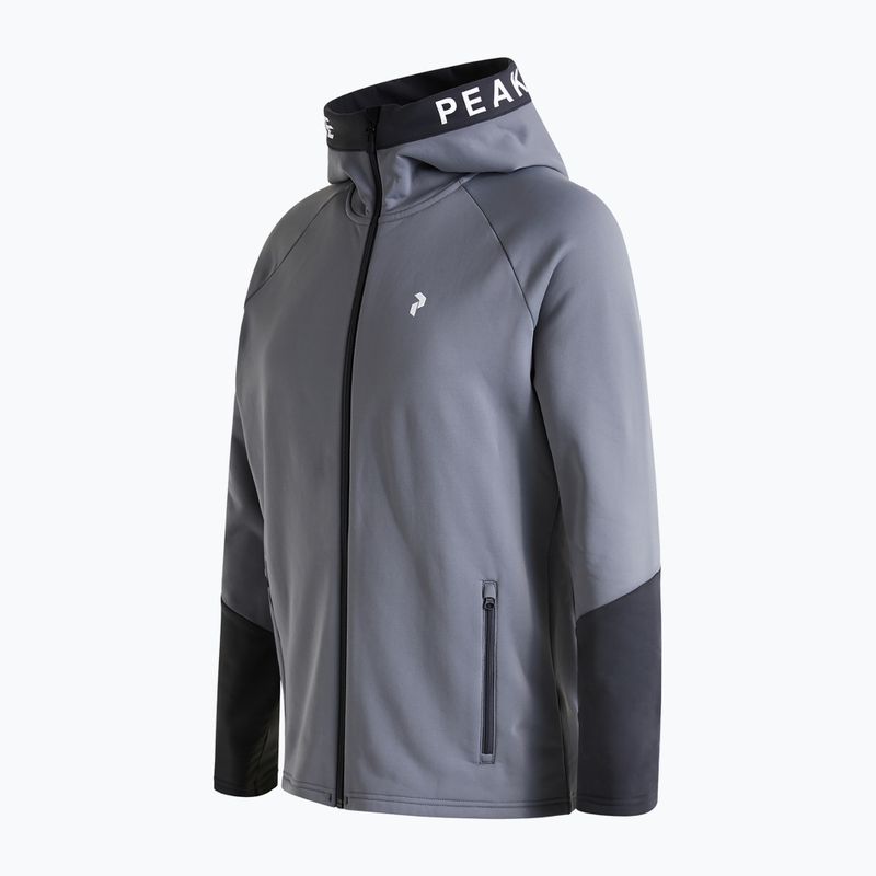 Pánska trekingová mikina Peak Performance Rider Zip Hood šedá G77244080 8