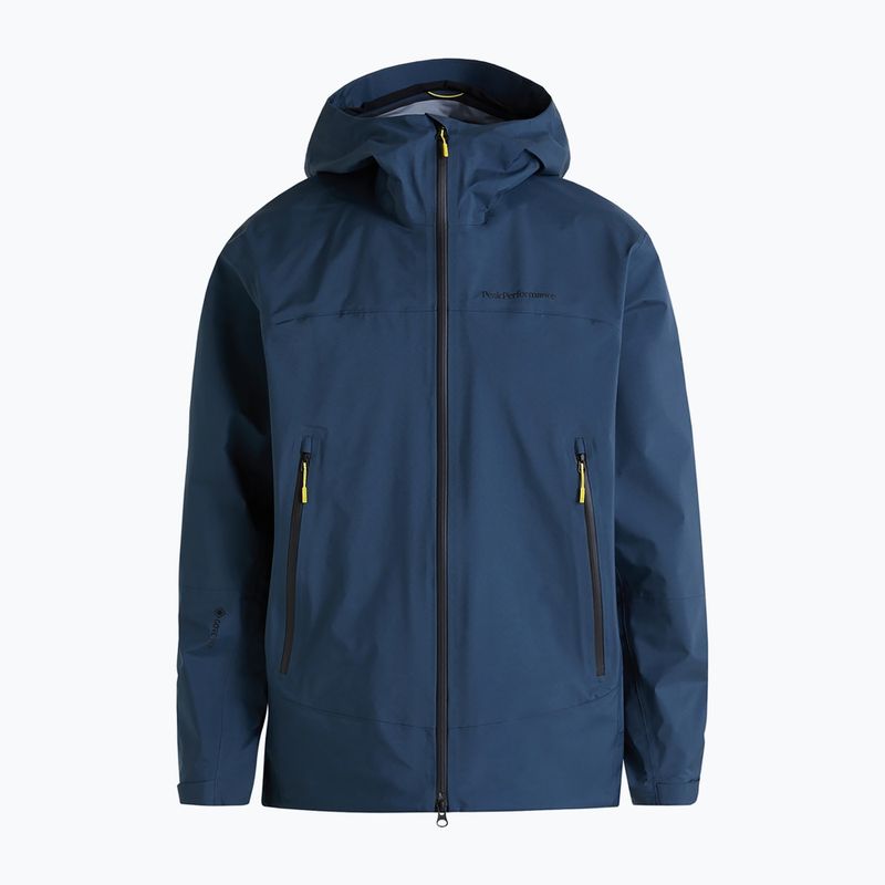 Pánska bunda do dažďa Peak Performance Vislight Gore Tex Light modrá G77199040