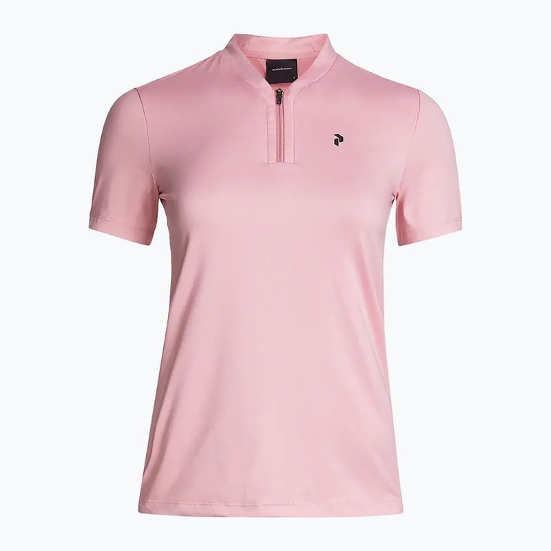 Dámske trekové tričko Peak Performance Turf Zip ružové G77179090