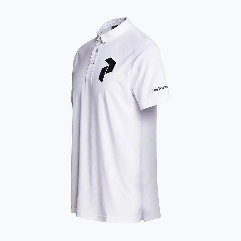 Peak Performance pánske biele polo tričko Panmore G77184010 2