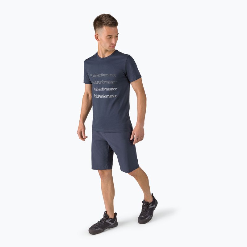 Pánske trekingové tričko Peak Performance Ground Tee navy blue G77284030 2